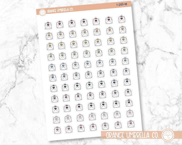 Happy Mail Envelope Icon Planner Stickers | I-263