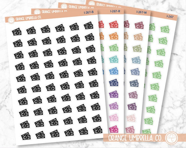 Budget Time Money Icon Planner Stickers | I-267