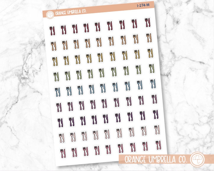 Fork and Knife Icon Planner Stickers | I-274