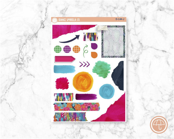 Fiesta Journal Planner Kit Deco Journaling Stickers | D-144-J
