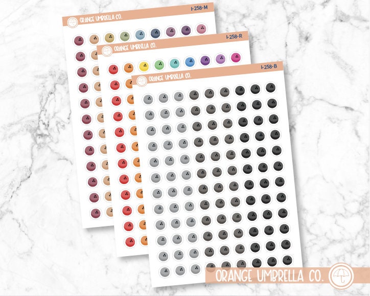 CLEARANCE | Bowling Ball Icon Planner Stickers | I-258