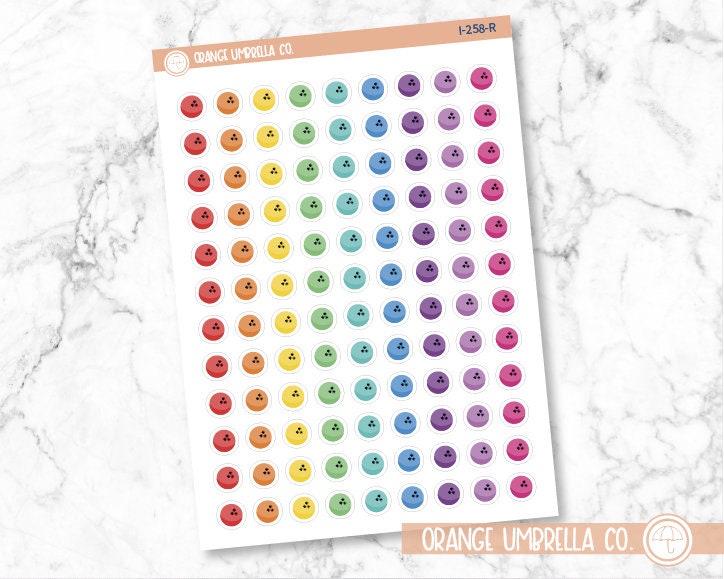 CLEARANCE | Bowling Ball Icon Planner Stickers | I-258