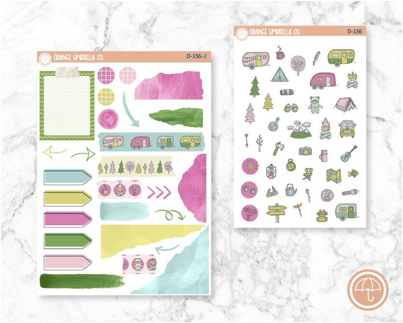 Camp Life Planner Kit Deco/Journaling Stickers | D-156