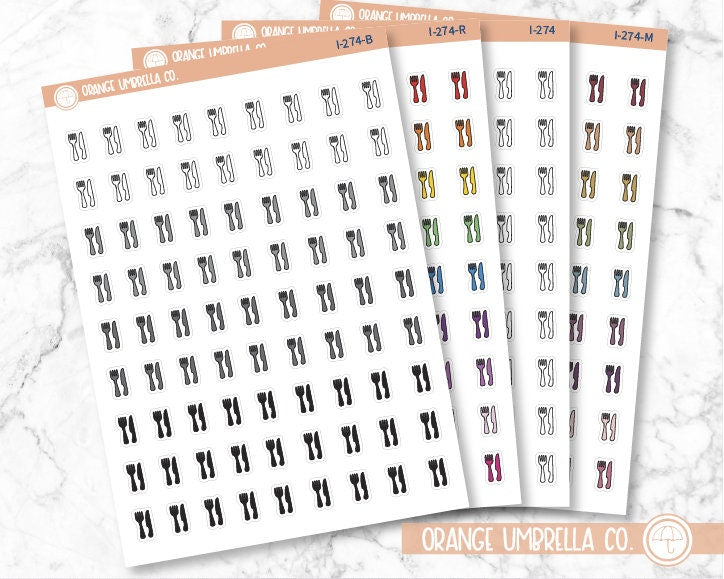 Fork and Knife Icon Planner Stickers | I-274