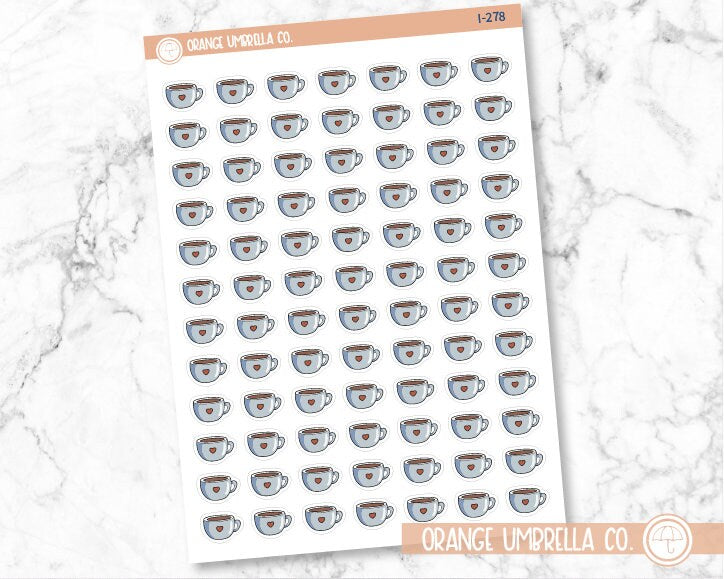Coffee Cup Icon Planner Stickers | I-278
