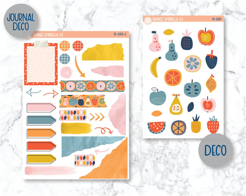 Fruity Planner Kit Deco/Journaling Stickers | D-160