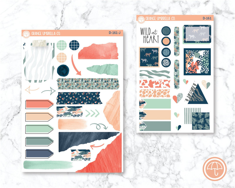 Blue Safari Planner Kit Deco/Journaling Stickers |  | D-161