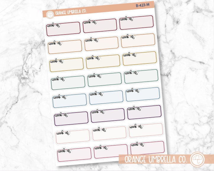 Week Of Appointment Script Planner Stickers | FC12 | B-423