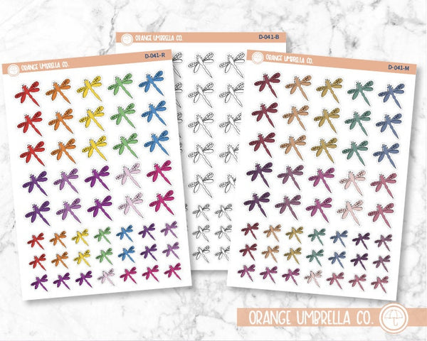 CLEARANCE | Dragonfly Deco Planner Stickers | D-041