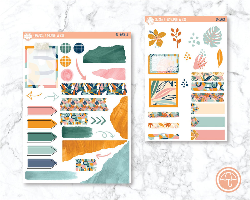 CLEARANCE | Late Summer Planner Kit Deco/Journaling Stickers | D-163