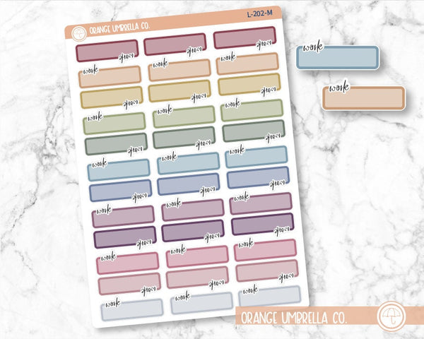 Work Appointment Script Planner Stickers and Labels  | 911-012-068-WH