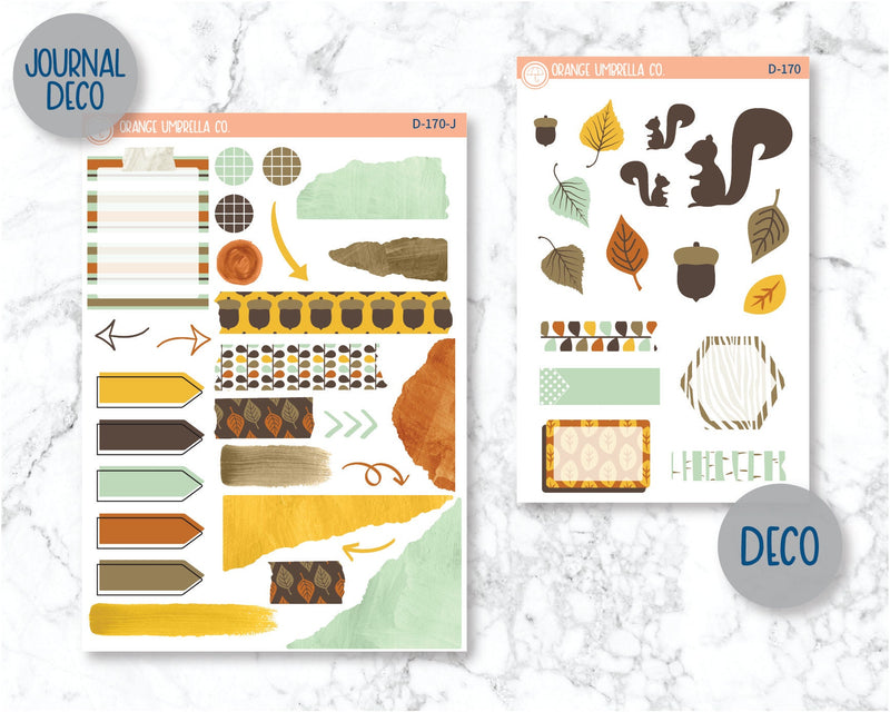 CLEARANCE | Birch Grove Planner Kit Deco/Journaling Stickers | D-170