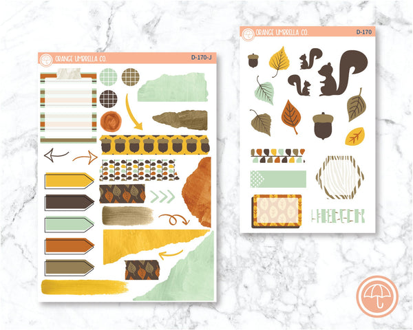 CLEARANCE | Birch Grove Planner Kit Deco/Journaling Stickers | D-170