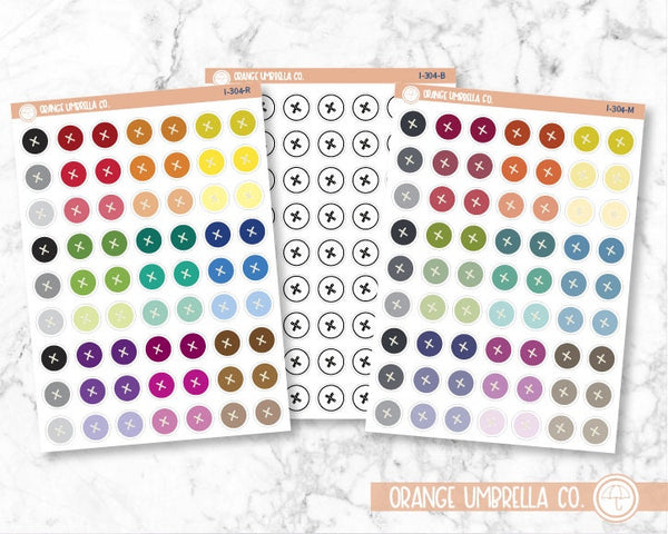 Buttons Icon Planner Stickers | I-304