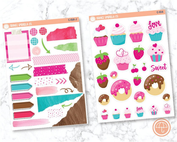 Cupcakes Planner Deco/Journaling Stickers and Labels | C-016