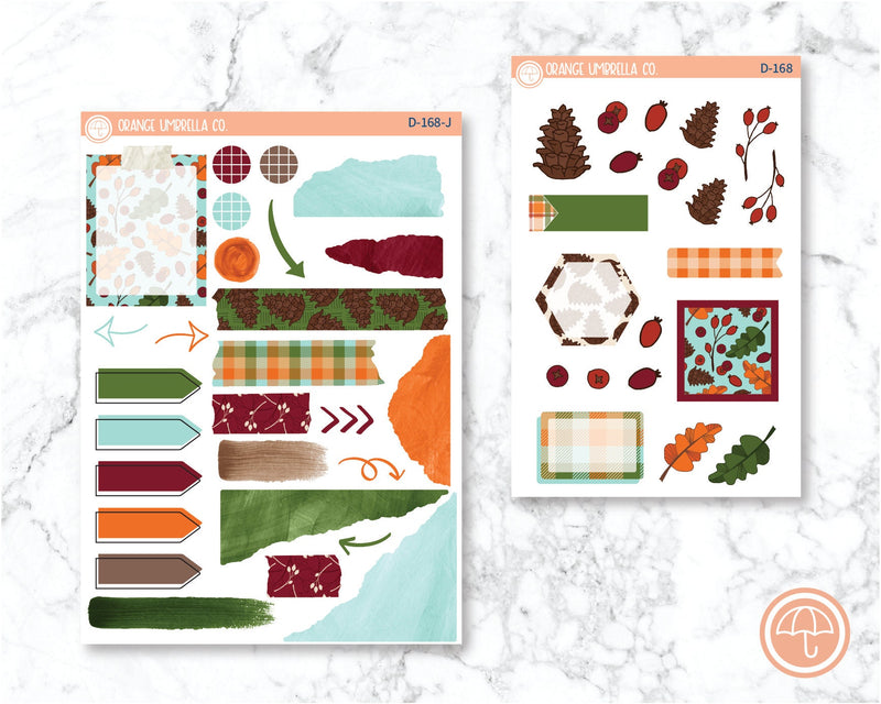 Pine Cones Planner Kit Deco/Journaling Stickers | D-168