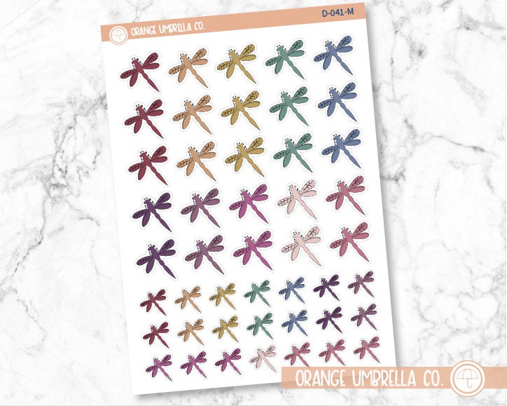 Dragonfly Deco Planner Stickers | D-041