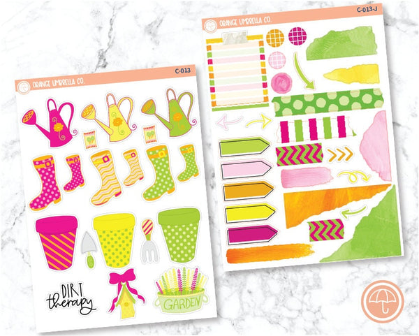 CLEARANCE | Gardening Deco/Journaling Planner Stickers | C-013