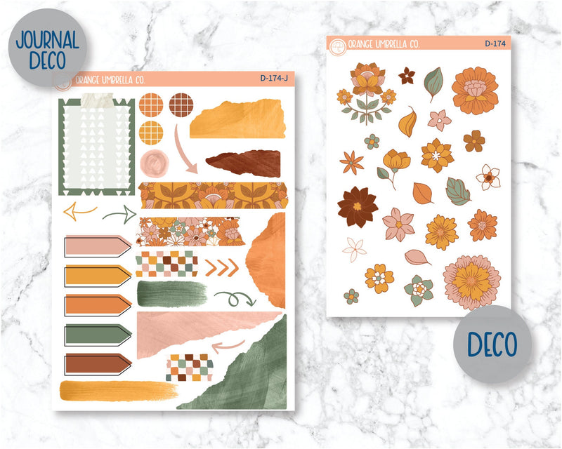 Groovy Planner Kit Deco/Journaling Stickers | D-174