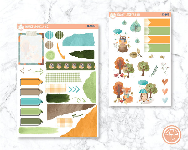 Owl Autumn Planner Kit Deco/Journaling Stickers | D-169