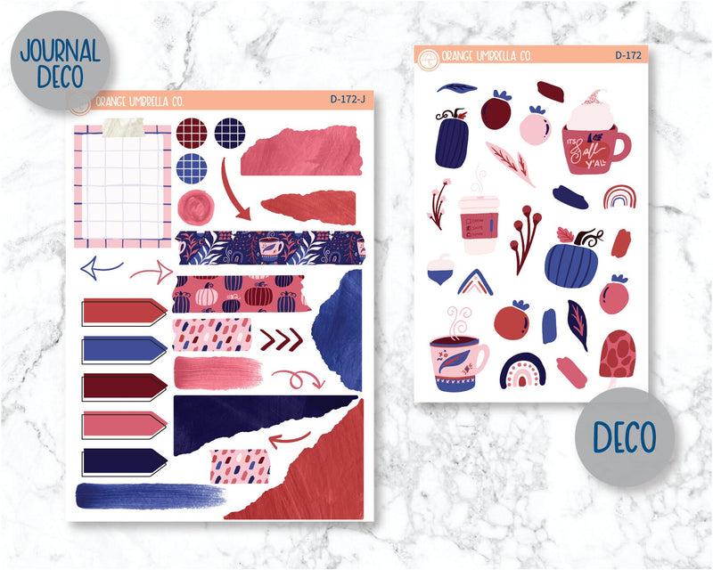 Fall Ya'll Planner Kit Deco/Journaling Stickers | D-172