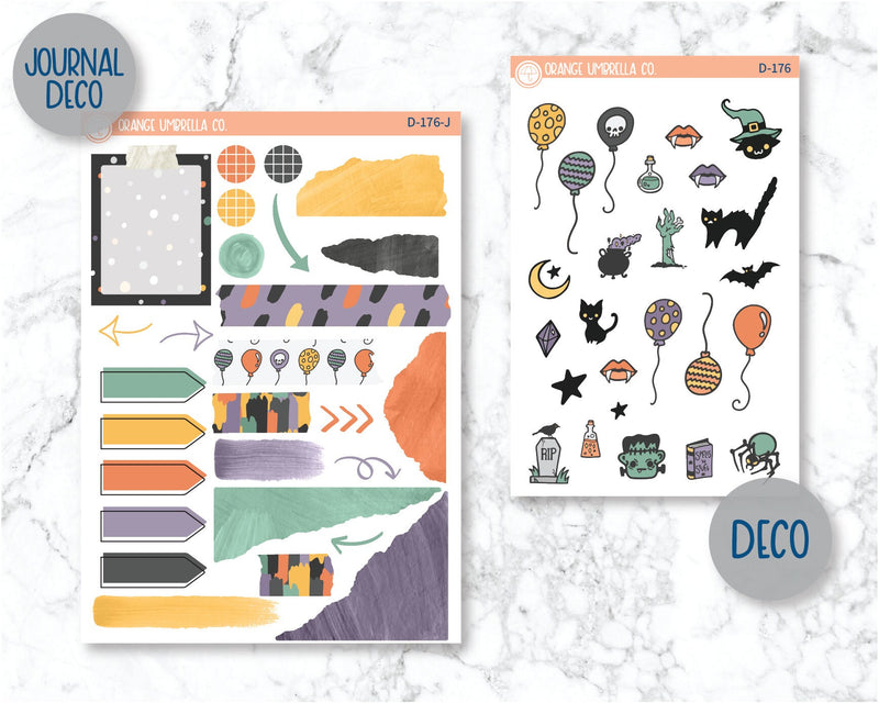 CLEARANCE | Boo Planner Kit Deco/Journaling Stickers | D-176