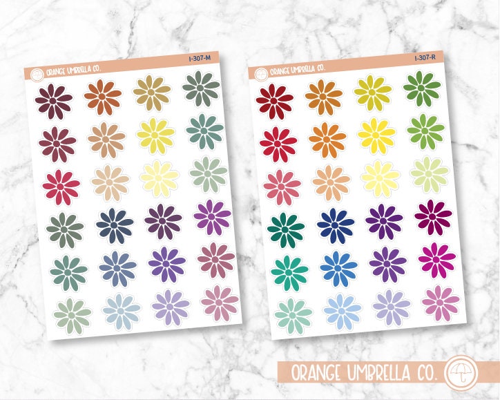 Daisy-Large Icon Planner Stickers | I-307