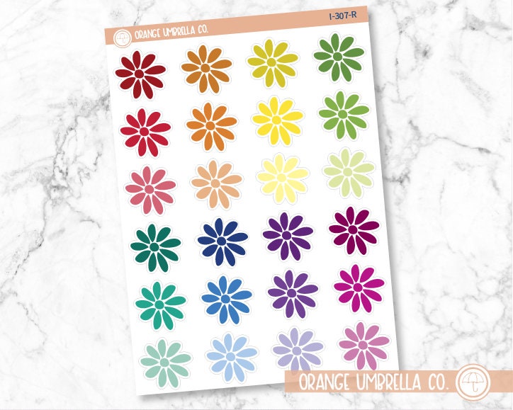 Daisy-Large Icon Planner Stickers | I-307