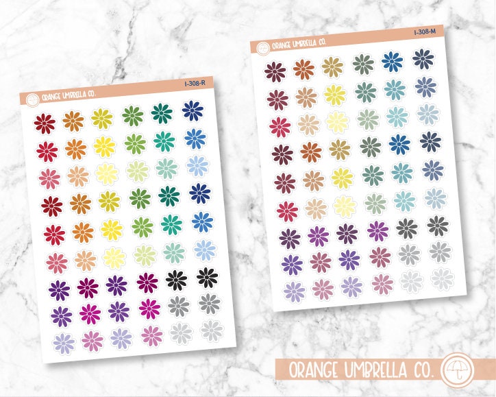 Daisy-Small Icon Planner Stickers | I-308