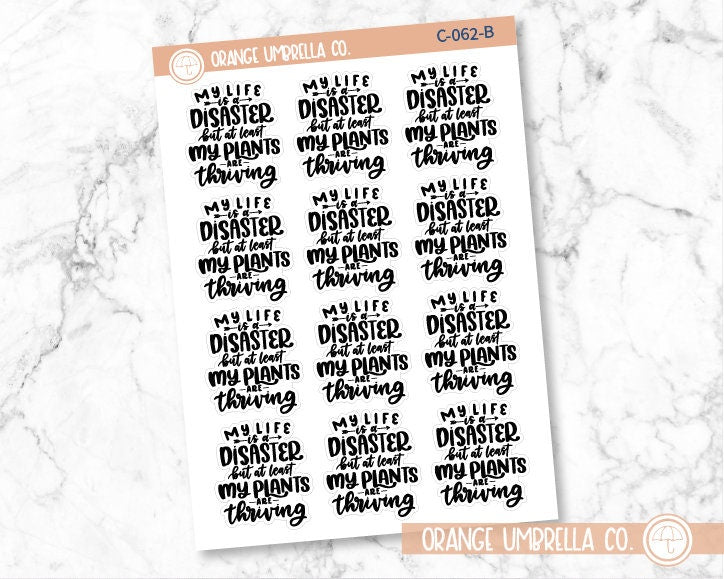 CLEARANCE | Thriving Plants Quote Planner Stickers | C-062