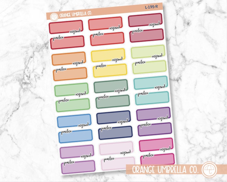 Practice Appointment Script Planner Stickers and Labels | L-195 / 911-003
