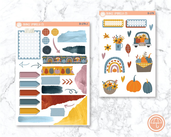 Thankful Kit Deco Planner Stickers | D-179