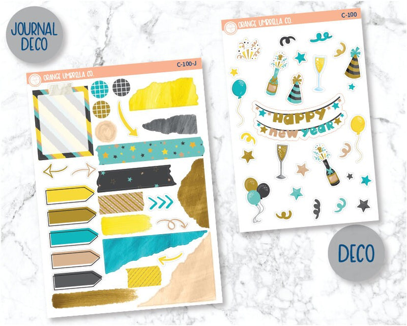 New Year Planner Deco/Journaling Stickers | C-100