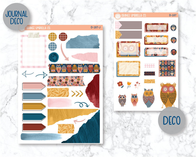 Don’t Give A Hoot Kit Deco Planner Stickers | D-187