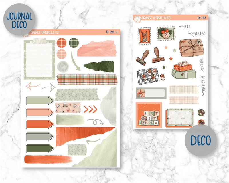 Dear Santa Kit Deco Planner Stickers | D-193