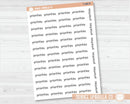 Priorities Julie's Plans Script Planner Stickers | JF | T-286