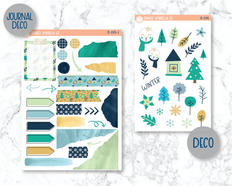 Wintertide Kit Deco Planner Stickers | D-195
