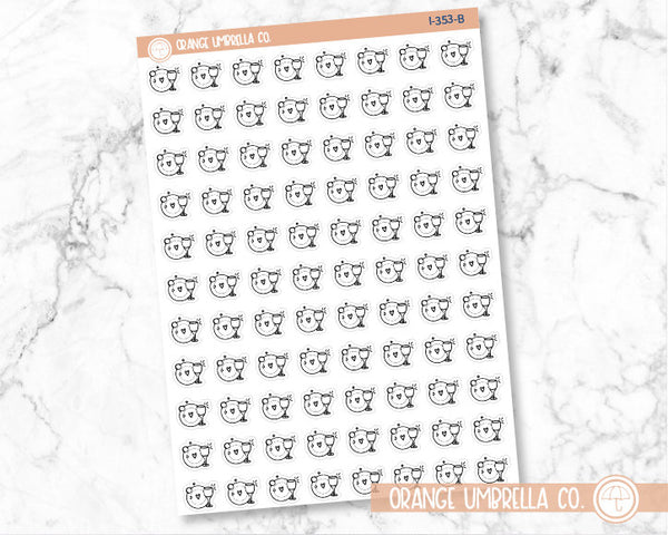Dishes Doodle Icon Planner Stickers | I-353-B