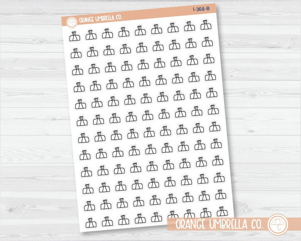 Paper Clamp Doodle Icon Planner Stickers | I-368-B