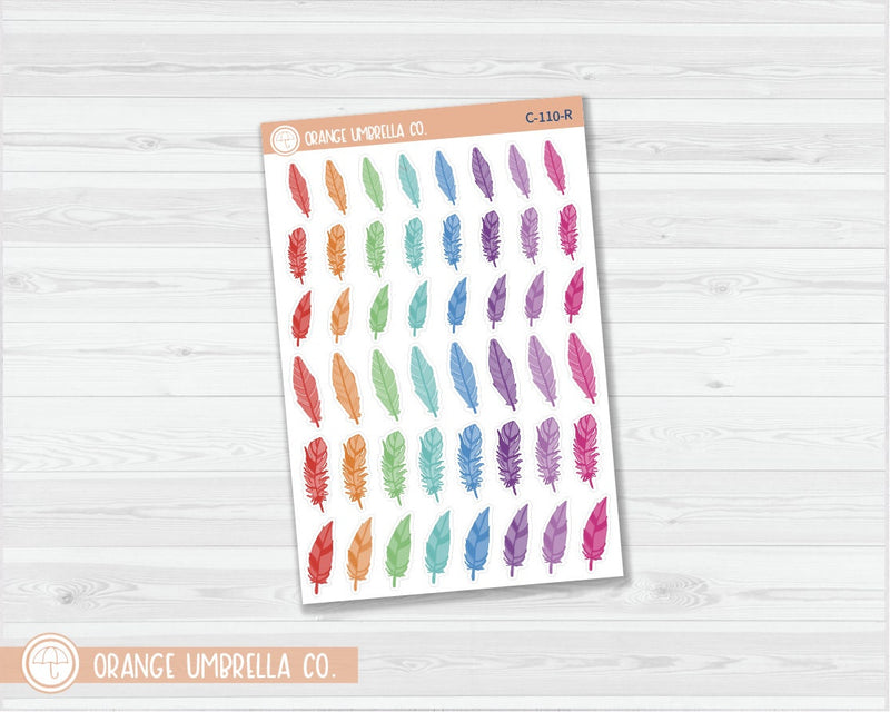 CLEARANCE | Feathers Deco Planner Stickers | C-110