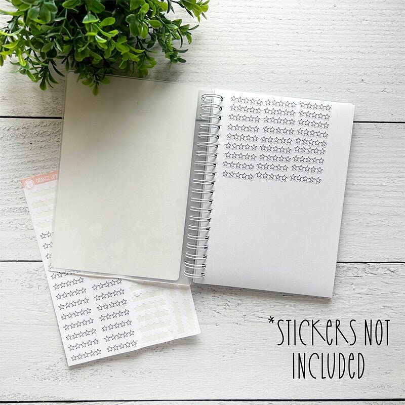 Pink and Purple Stripes Reusable Sticker Storage Album For Planner Sticker and Labels | Album14