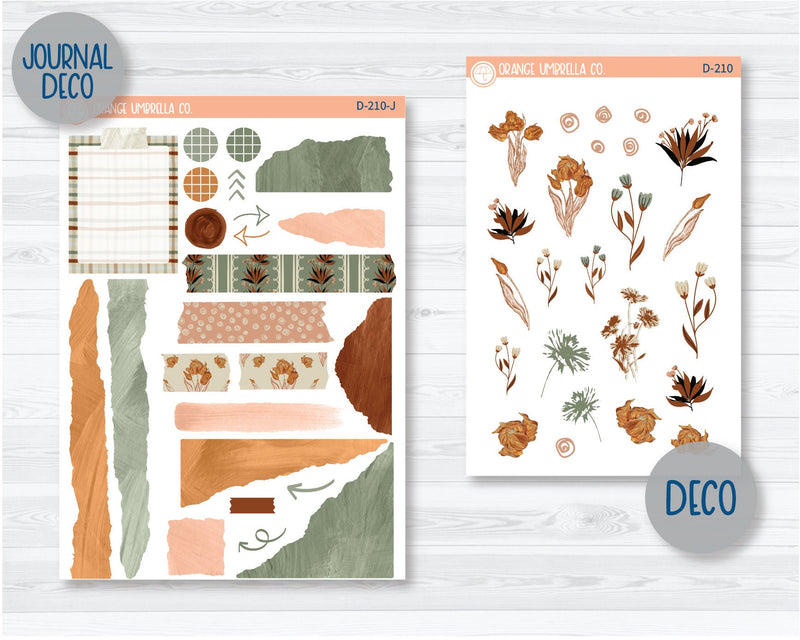 Greenery Kit Deco Planner Stickers | D-210