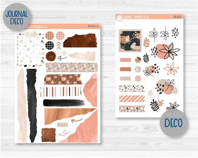 Modern Botanical Kit Deco Planner Stickers | D-211