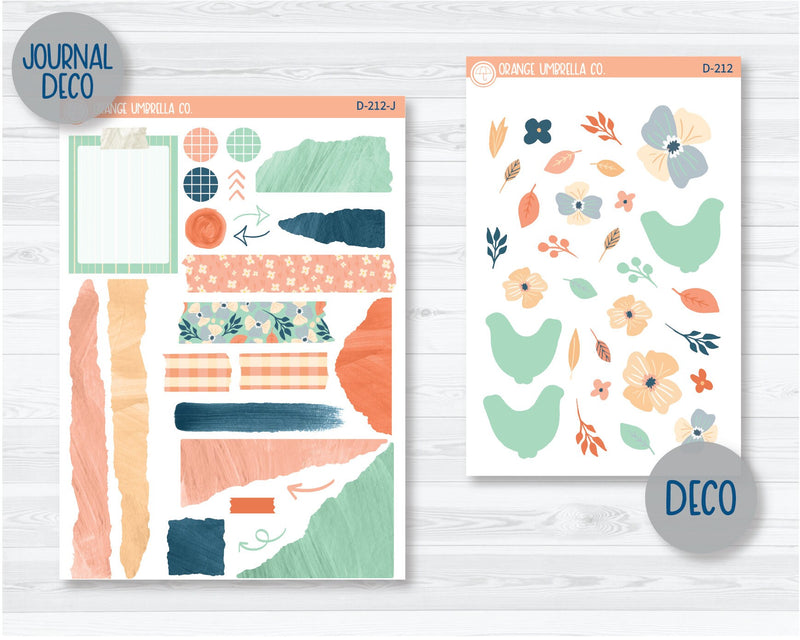 Country Morning Kit Deco Planner Stickers | D-212