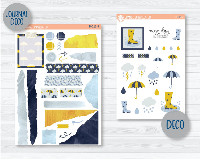 Puddle Jumping Kit Deco Planner Stickers | D-213