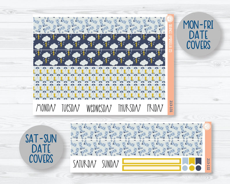 7x9 Daily Duo Planner Kit Stickers | Puddle Jumping 213-131