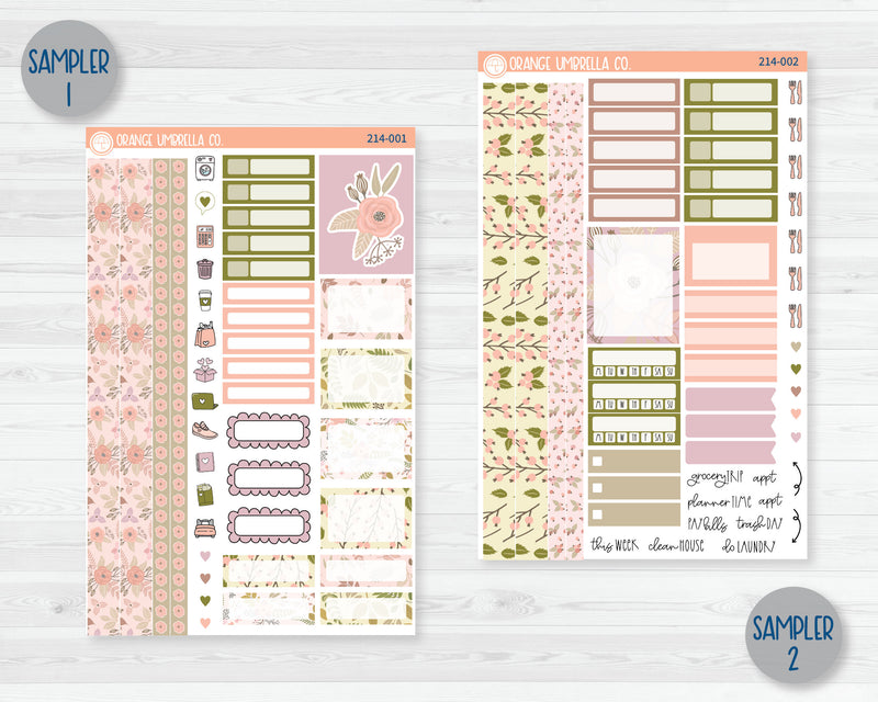 CLEARANCE | Weekly Planner Kit Stickers | Rosy 214-001