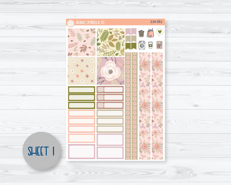 CLEARANCE | Hobonichi Cousin Planner Kit Stickers | Rosy 214-051
