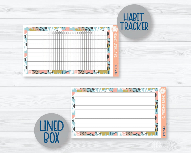CLEARANCE | A5 ECLP Dashboard Monthly Planner Kit Stickers | Pick Me 215-241