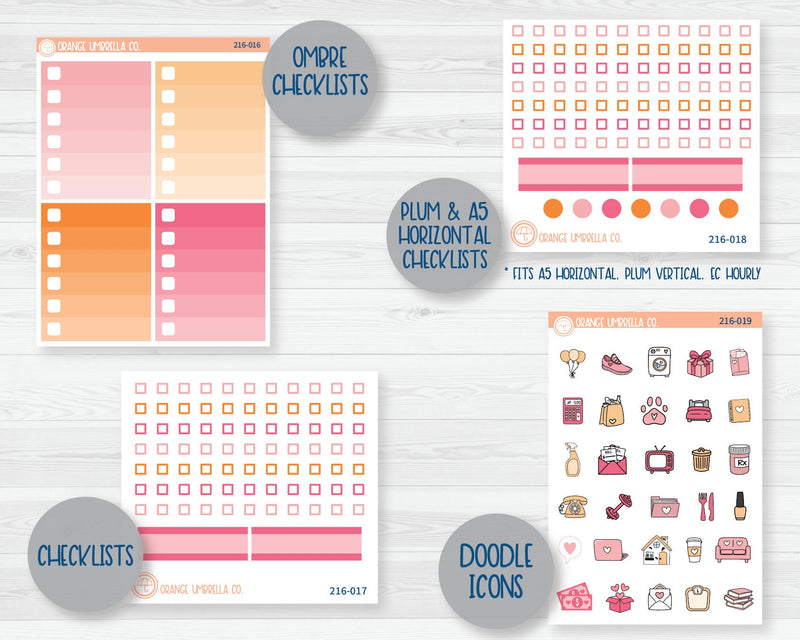 CLEARANCE | Weekly Add-On Planner Kit Stickers | Egg Hunt 216-011